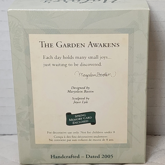 The Garden Awakens Hallmark Ornament 2005, Nature's Sketchbook, Set of 3 RARE - Picture 2 of 5